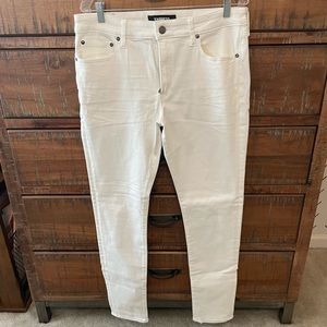 Express Hyper Stretch White Super Skinny Jeans